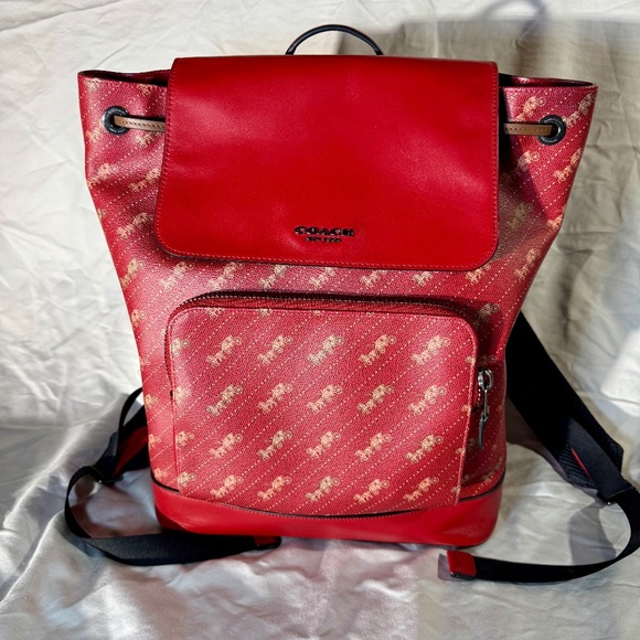 Turner Backpack With Horse And Carriage Dot Print - Picture 1 of 5